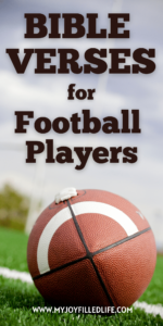 Bible Verses For Football Players
