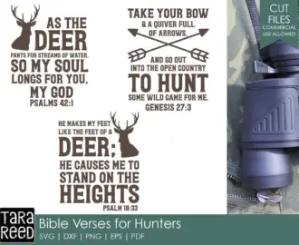 Bible Verses For Hunters Hunting SVG And Cut Files For Crafter Etsy