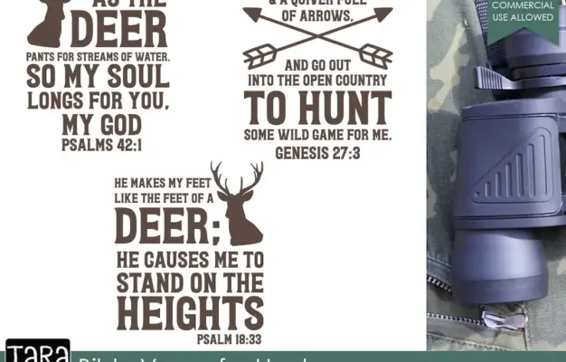 Bible Verses For Hunters Hunting SVG And Cut Files For Crafter Etsy