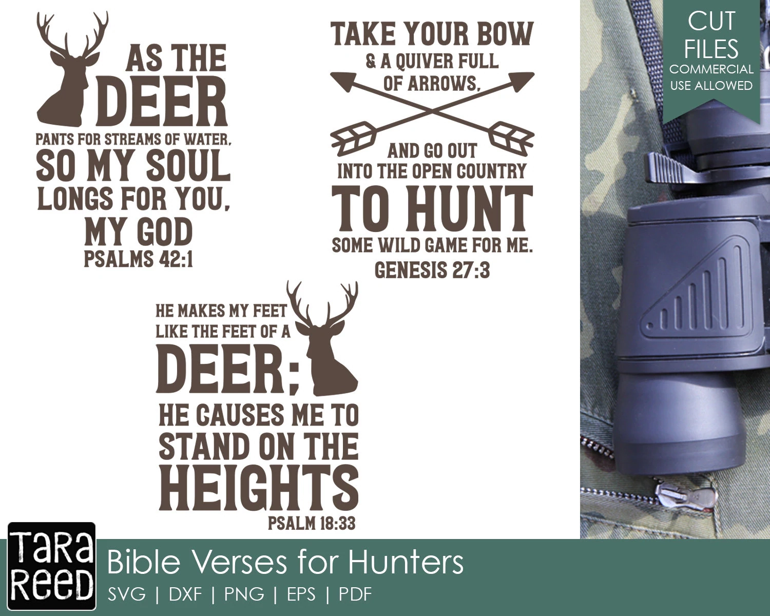 Bible Verses For Hunters Hunting SVG And Cut Files For Crafter Etsy Ireland