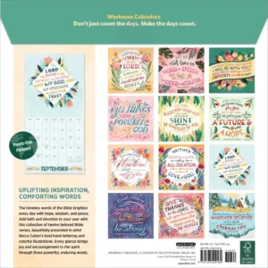 Bible Verses Illustrated 2026 Wall Calendar Calendars