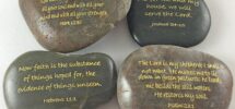 Bible Verses On Stones CourageInStone
