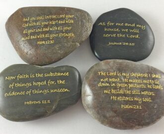 Bible Verses On Stones CourageInStone
