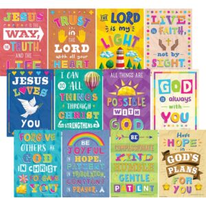 Bible Verses Small Poster Pack 12 Posters TCR7072 Teacher Created Resources Inspirational