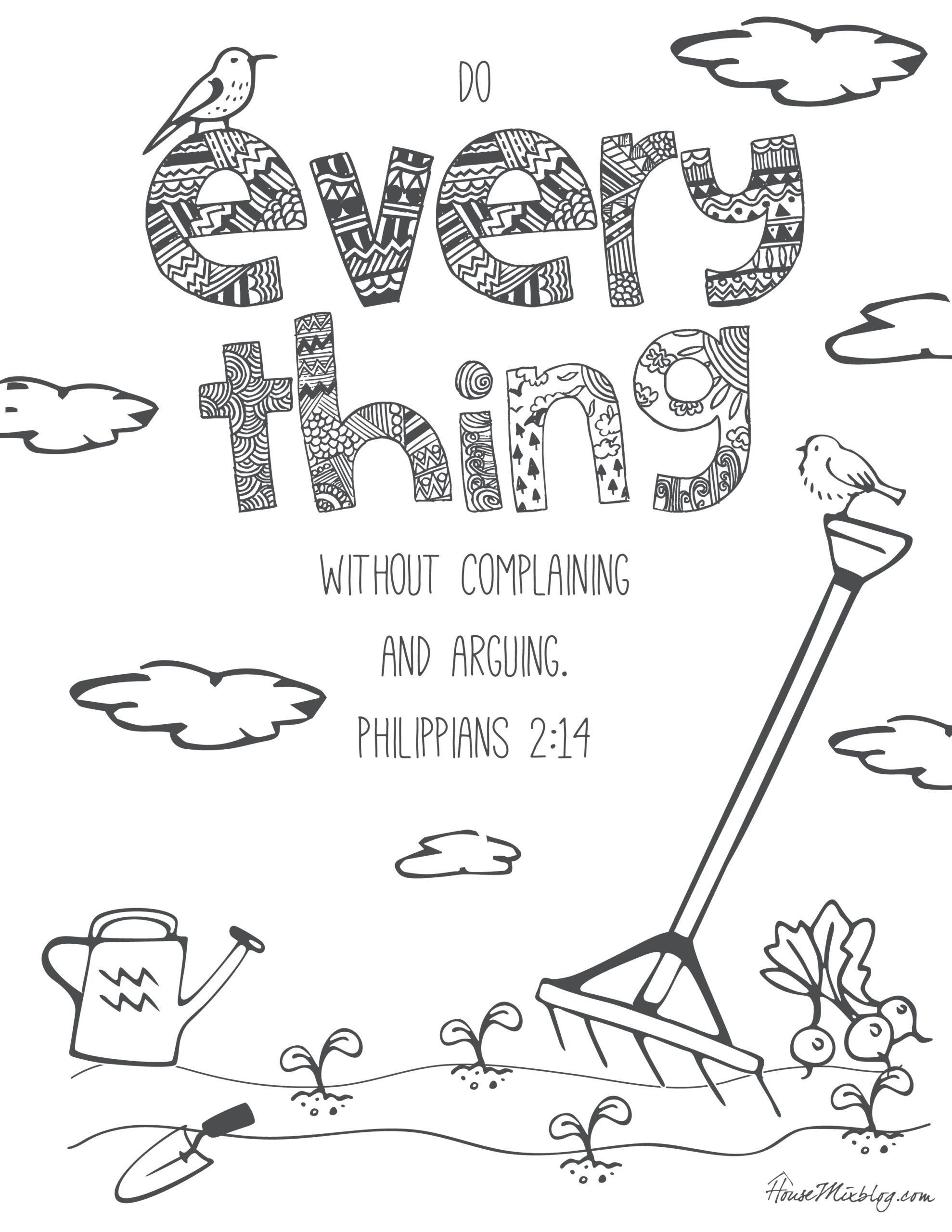 Bible Quotes To Color