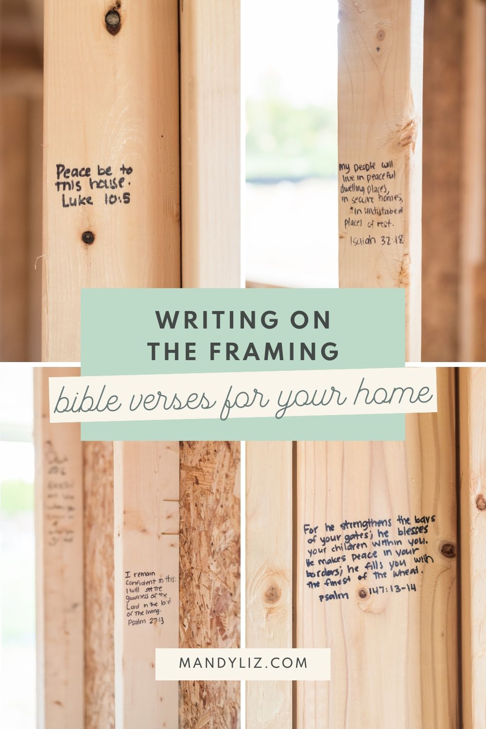 Bible Verses We Wrote In Our New Build Home During Construction Mandyliz