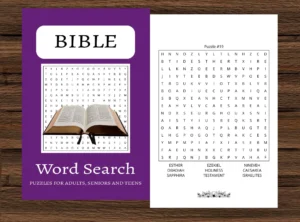 Bible Word Search 35 Printable Puzzles For Adults Teens PDF Etsy