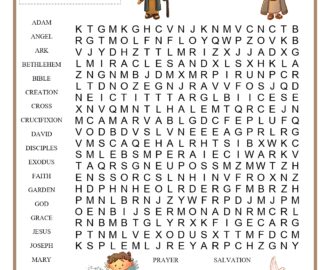 Bible Word Search For Kids