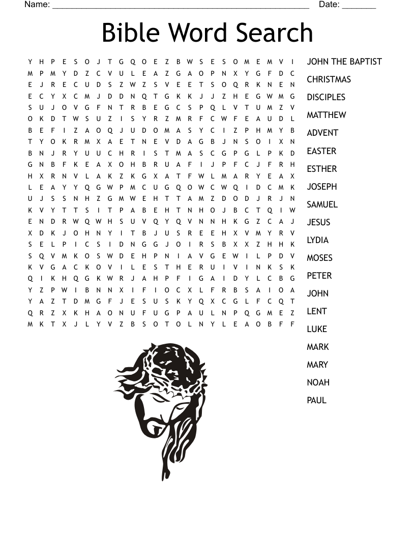 Free Printable Bible Word Searches