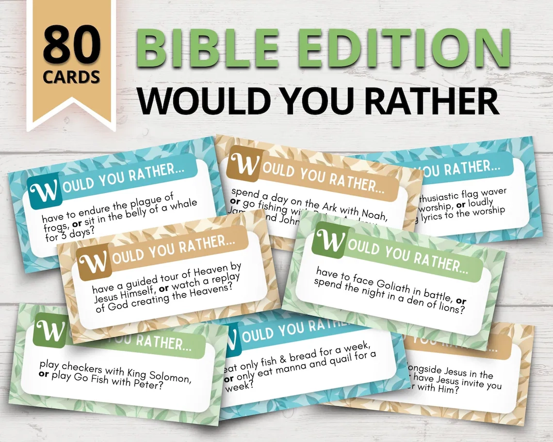 Would You Rather Bible Edition Printable