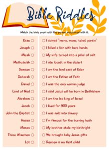 Biblical Brain Teasers 16 Free PDF Printables Printablee