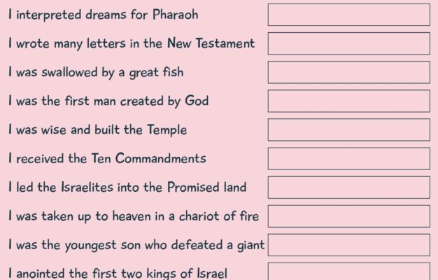 Biblical Brain Teasers 16 Free PDF Printables Printablee