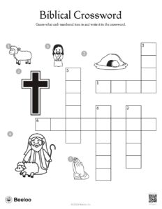 Biblical Crossword Beeloo Printable Crafts And Activities For Kids