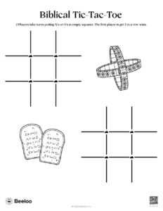 Biblical Tic Tac Toe Beeloo Printable Crafts And Activities For Kids