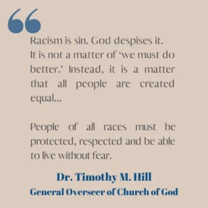 Bishop Tim Hill Condemns Racist Acts VACOG ORG