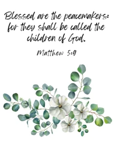 Blessed Are The Peacemaker Relief Society Scripture Quotes Etsy