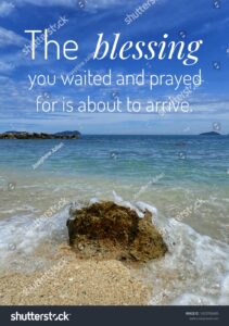 Blessing Quote Design Christianity Daily Devotional Stock Photo 1423765685 Shutterstock