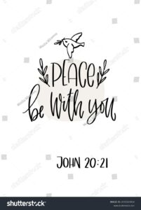 Blessings Bible Verse John 2021 Peace Stock Vector Royalty Free 2072523914 Shutterstock