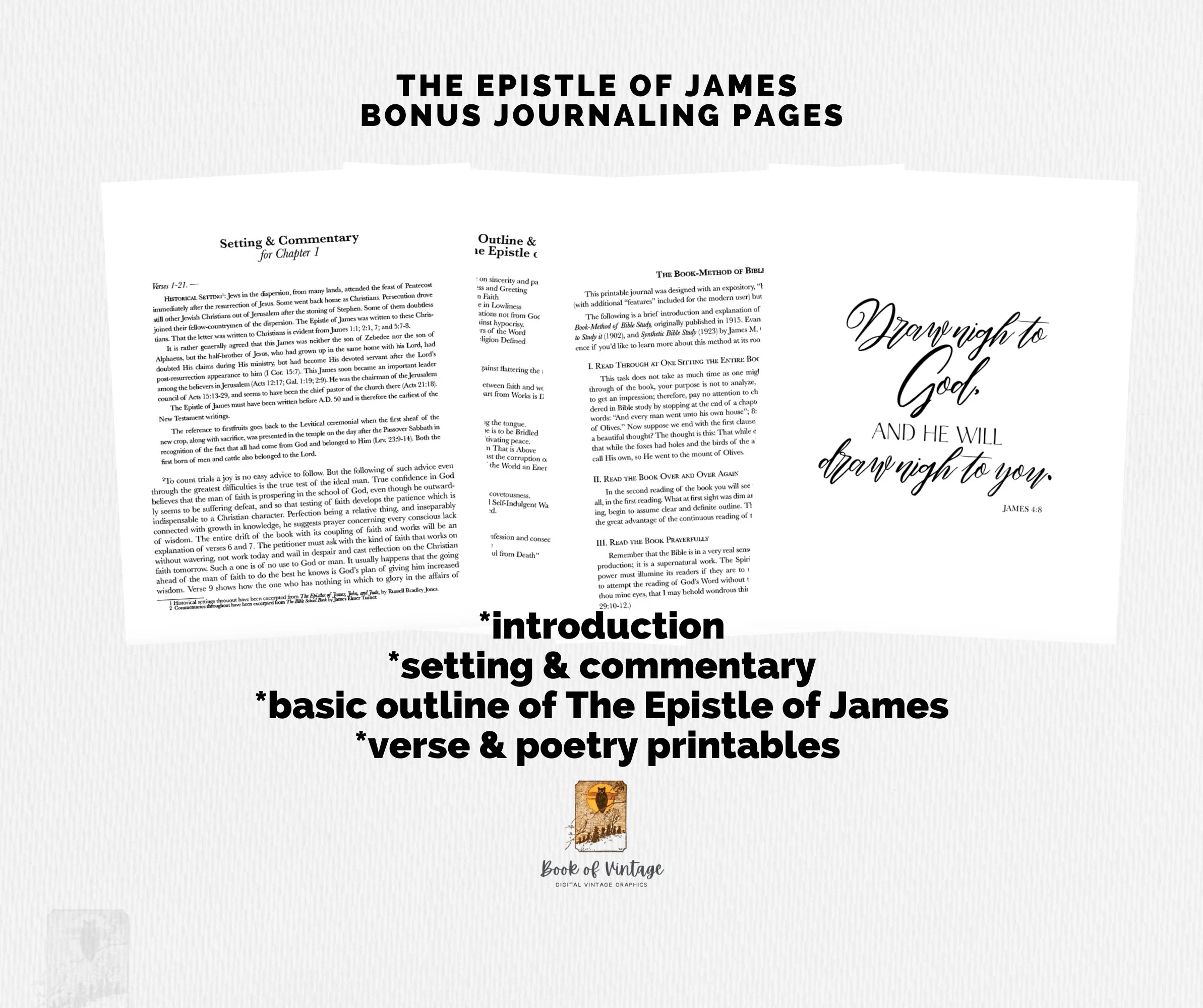 Book Of James Scripture Journal Pages Double Spaced Single Column Annotating Sheets Inductive Expository Bible Study By The Book Method Etsy