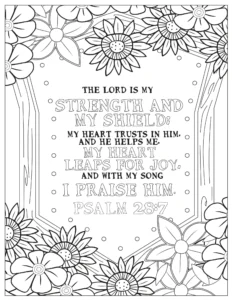 Book Of Psalms 37 Page Bible Coloring Book download Only Sunday School Store