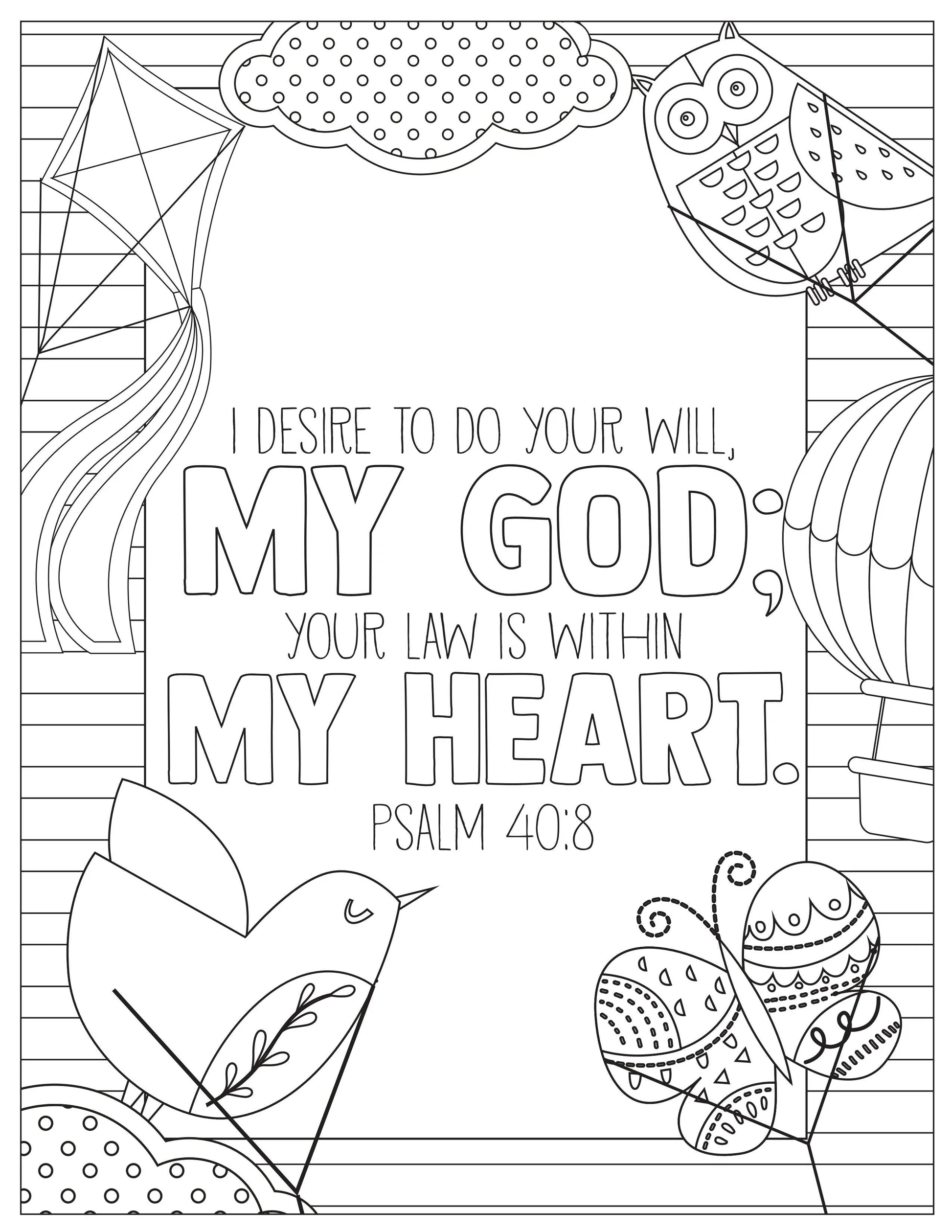 Bible Coloring Pages Printable Pdf