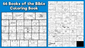 Books Of The Bible Coloring Book 66 Pages download Only Sunday School Store
