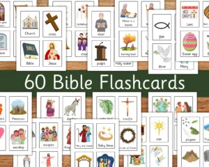 Books Of The Bible Flash Cards For Kids Etsy
