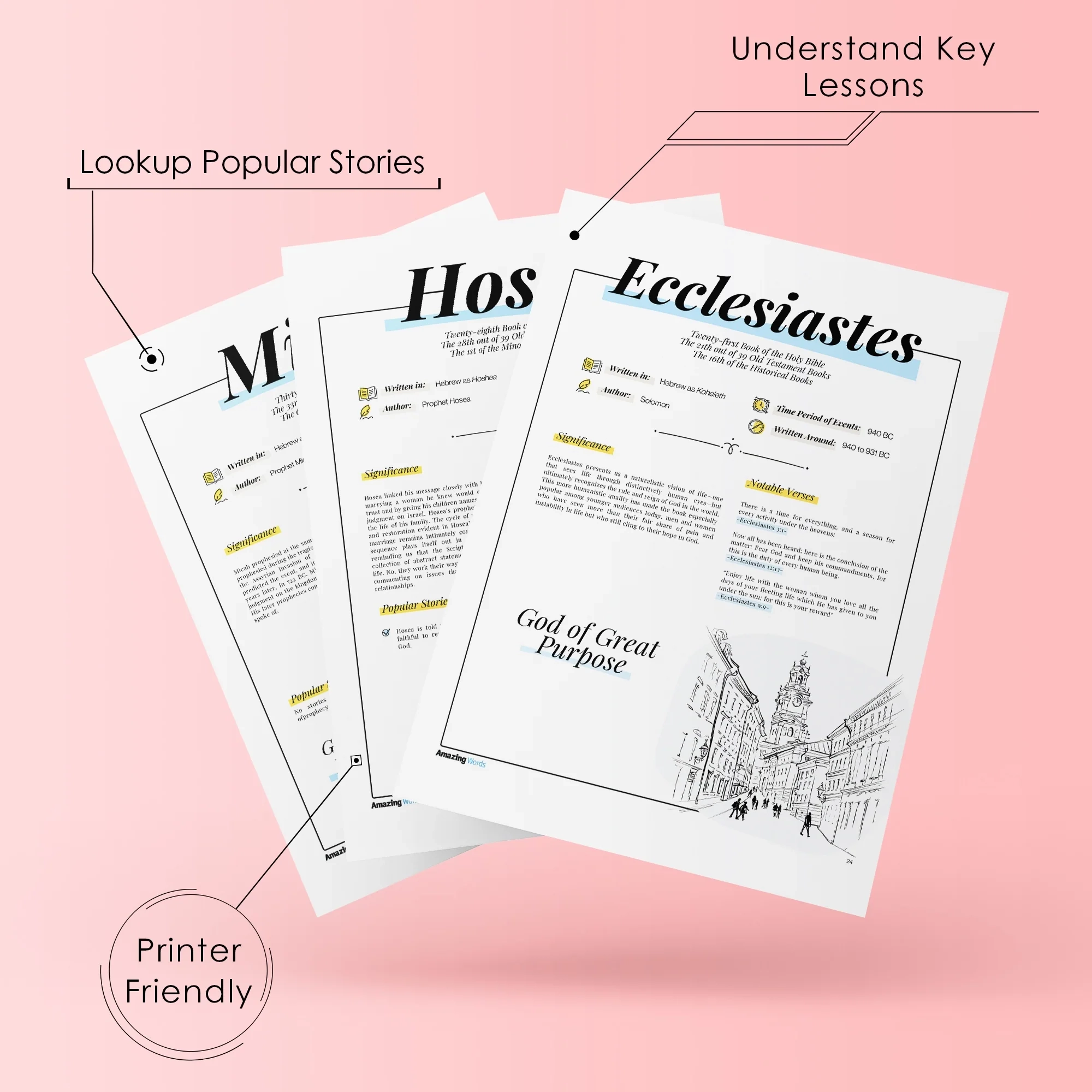 Books Of The Bible Made Amazingly Simple Instant Download Print AmazingWords