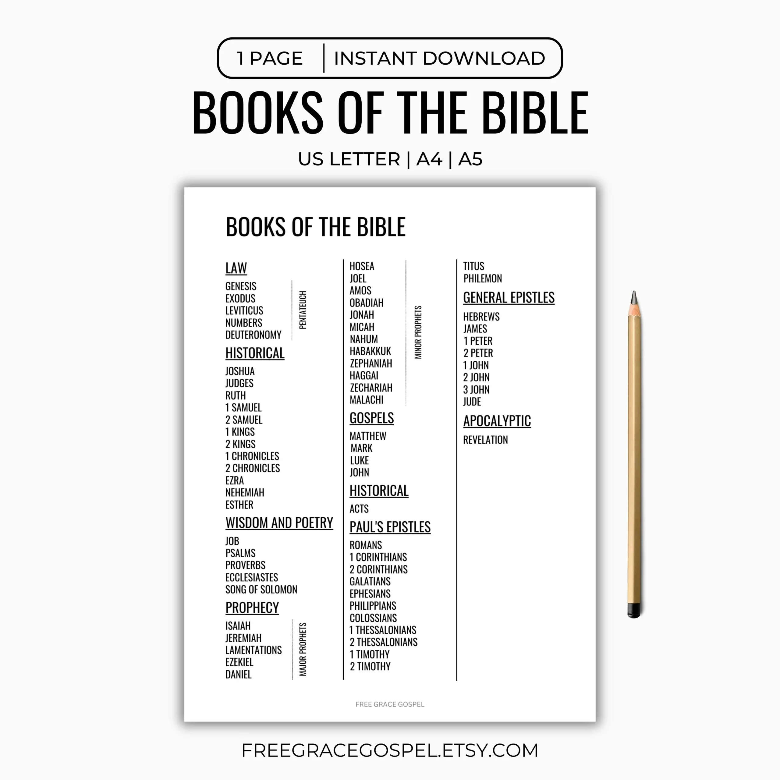 Books Of The Bible Printable Bible Genres List Bible Book List Old And New Testament Bible List Bible Books Genre Scripture Books Etsy UK