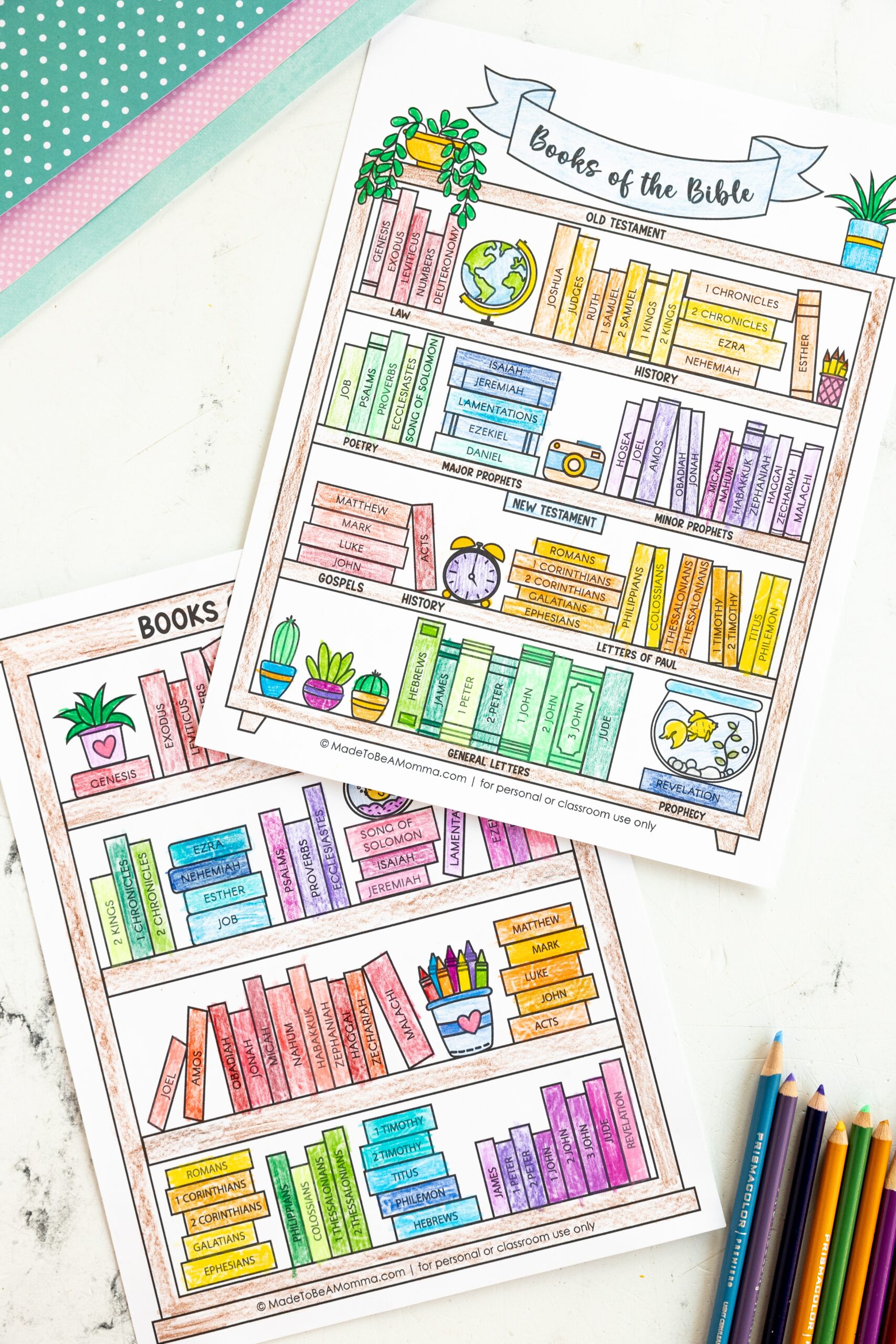 Books Of The Bible Printable Coloring Page Made To Be A Momma