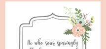 Bountifully Bible Verse Printable Art Yesterday On Tuesday
