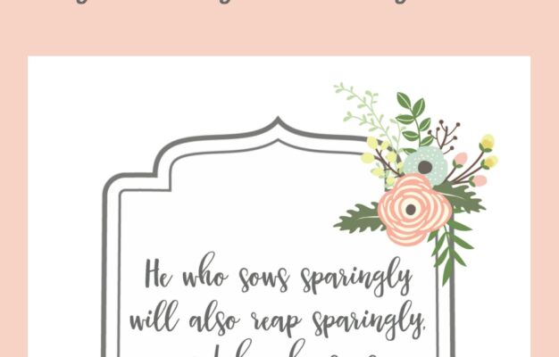 Bountifully Bible Verse Printable Art Yesterday On Tuesday