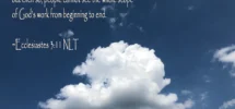 Bright White Cloud And Vivid Blue Sky With Bible Verse Photograph Etsy