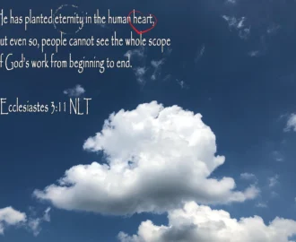 Bright White Cloud And Vivid Blue Sky With Bible Verse Photograph Etsy