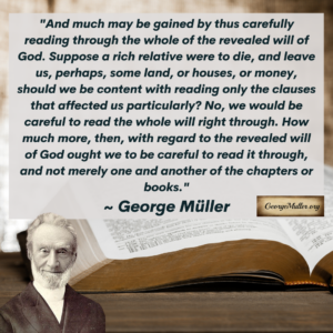 Carefully Reading Through The Bible GeorgeMuller