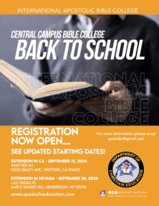 Central Campus Bible College Apostolic Christian Education