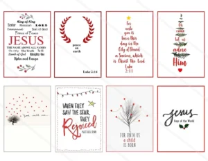 Chistmas Bible Verses Stickers Printable Download Scripture Art 2 5 x3 5 Size Hang Tags Digital Collage Sheet Greeting Christmas Cards Etsy