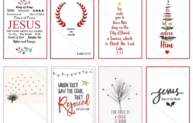 Chistmas Bible Verses Stickers Printable Download Scripture Art 2 5 x3 5 Size Hang Tags Digital Collage Sheet Greeting Christmas Cards Etsy