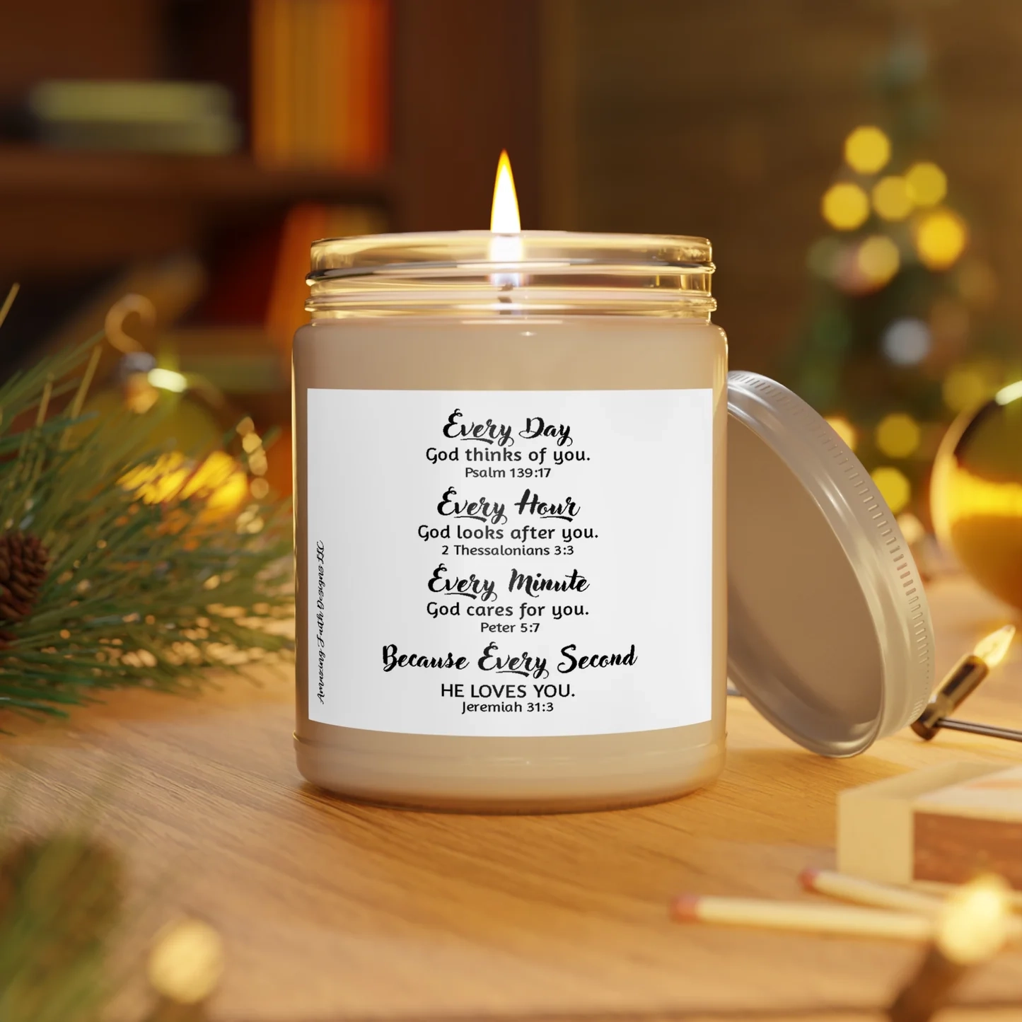 Christian Affirmations Candle 9 Oz Amazing Faith Designs