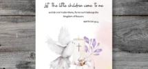 Christian Baptism Card With Bible Verse And Unique Religious Baptism Message Card For Baby Boy Or Baby Girl Baptism Christening Card Etsy