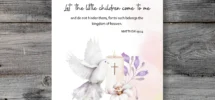 Christian Baptism Card With Bible Verse And Unique Religious Baptism Message Card For Baby Boy Or Baby Girl Baptism Christening Card Etsy