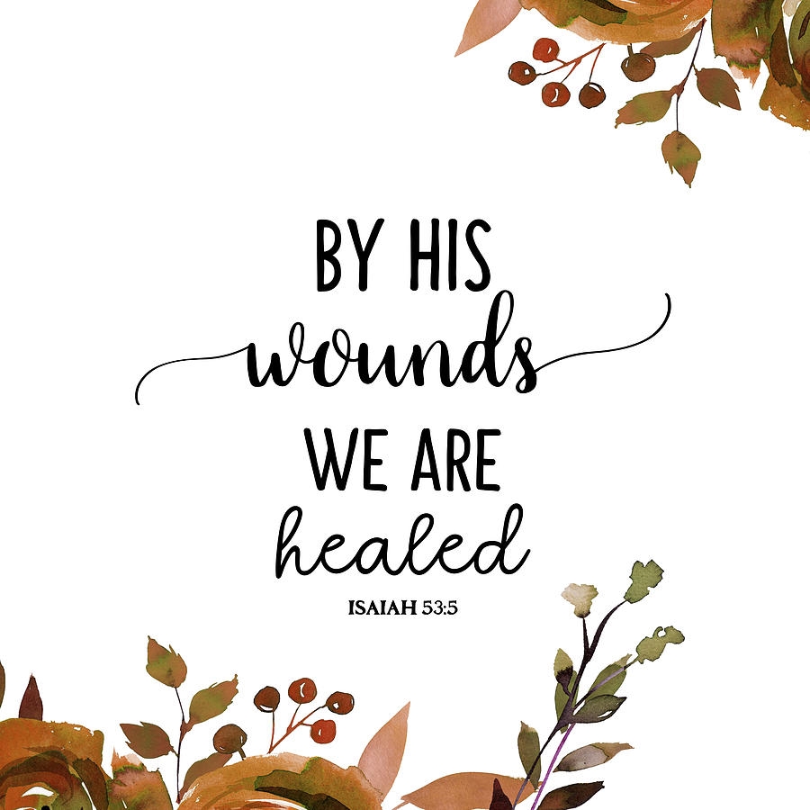 Christian Bible Verse Quote Floral Typography Painting By Wall Art Prints Fine Art America