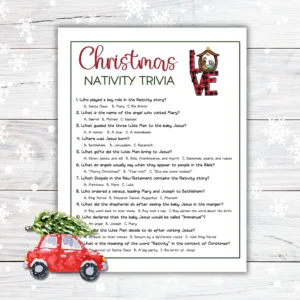 Christian Christmas Trivia Printable Game Christmas Bible Trivia Christmas Party Game For Family And Group Holiday Party Icebreaker Games Etsy