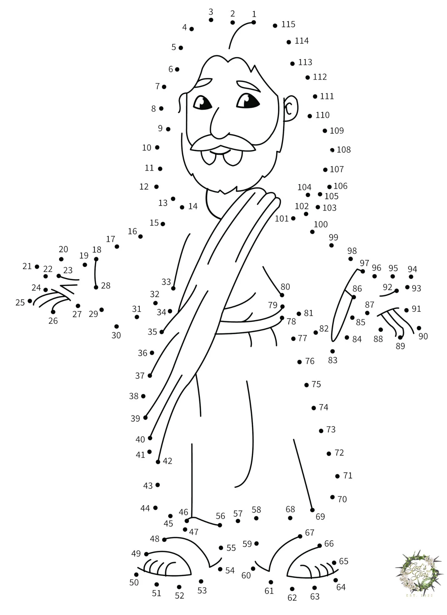 Christian Dot to dot Worksheets Bible Story Printables digital Download Etsy