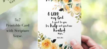Christian Get Well Soon Card Digital Download Printable Scripture Verse Card Religious Get Well Card Instant Download Psalms Bible Verse Etsy Denmark