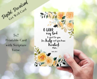 Christian Get Well Soon Card Digital Download Printable Scripture Verse Card Religious Get Well Card Instant Download Psalms Bible Verse Etsy Denmark