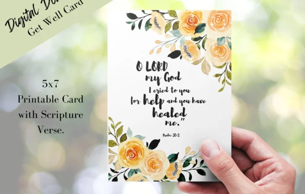 Christian Get Well Soon Card Digital Download Printable Scripture Verse Card Religious Get Well Card Instant Download Psalms Bible Verse Etsy Denmark