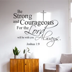 Christian Scripture Wall Decal Inspirational Faith Wall Art American Wall Designs