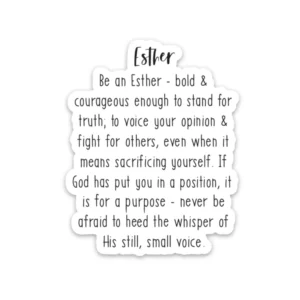 Christian Stickers Faith Inspired Bible Verse Quotes Esther 4 14 Decal Etsy New Zealand