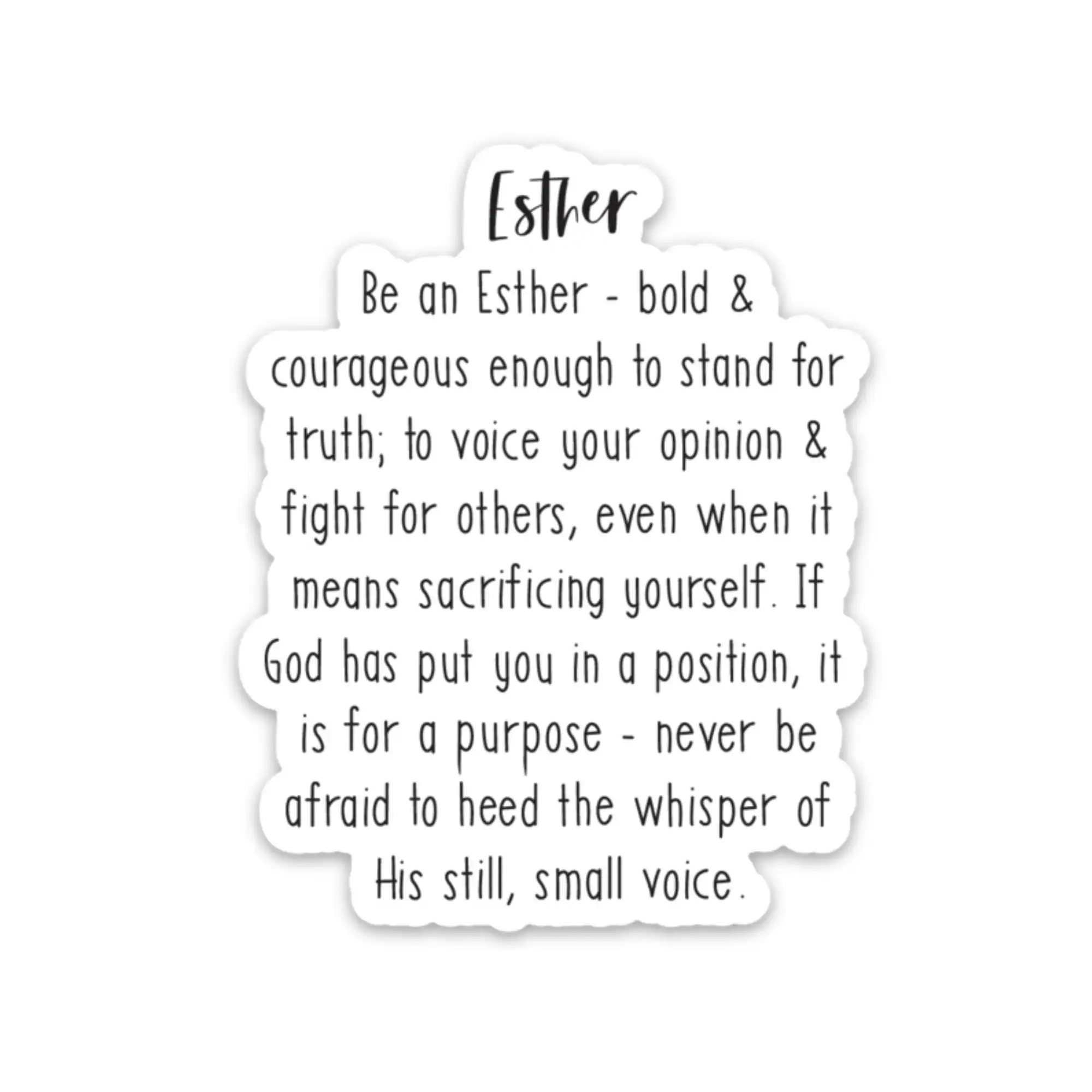 Christian Stickers Faith Inspired Bible Verse Quotes Esther 4 14 Decal Etsy New Zealand